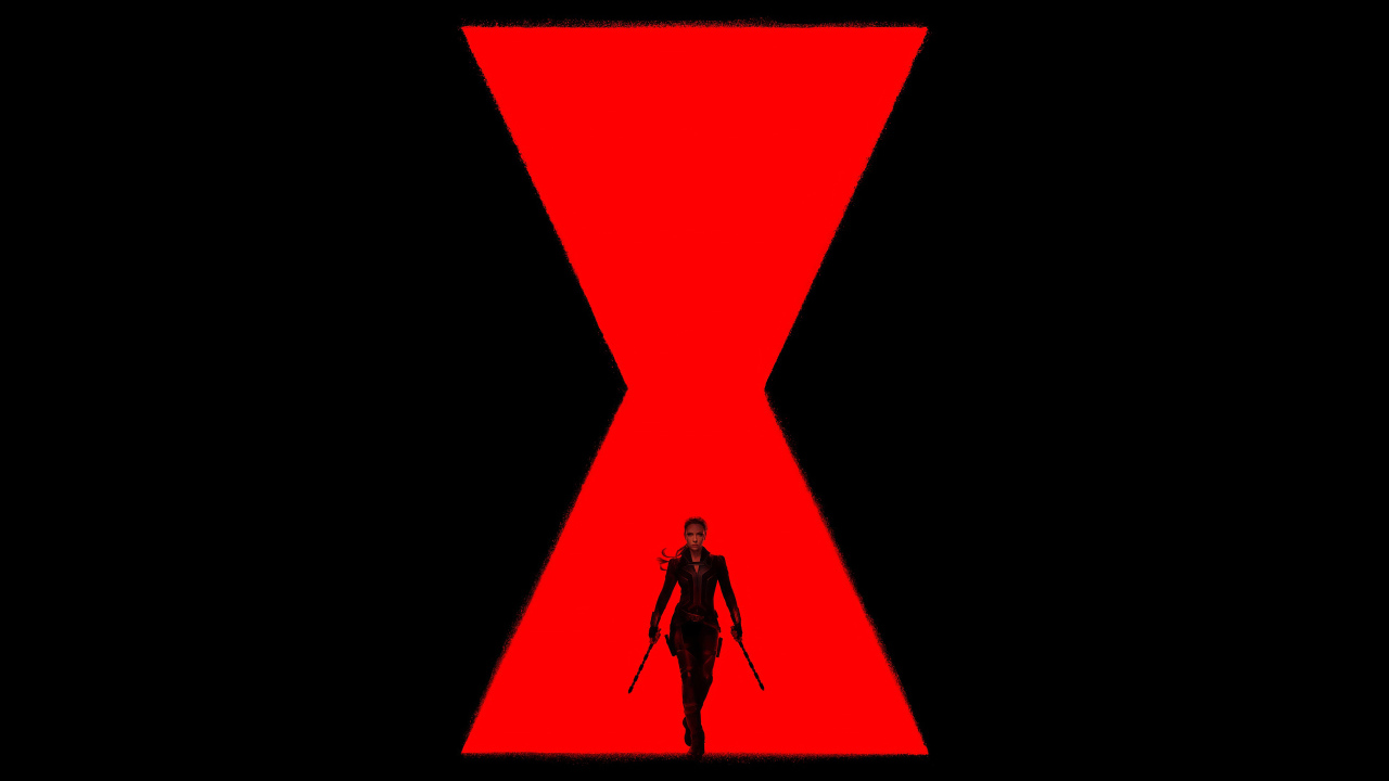 Постер фильма Чёрная вдова на черном фоне, 2020