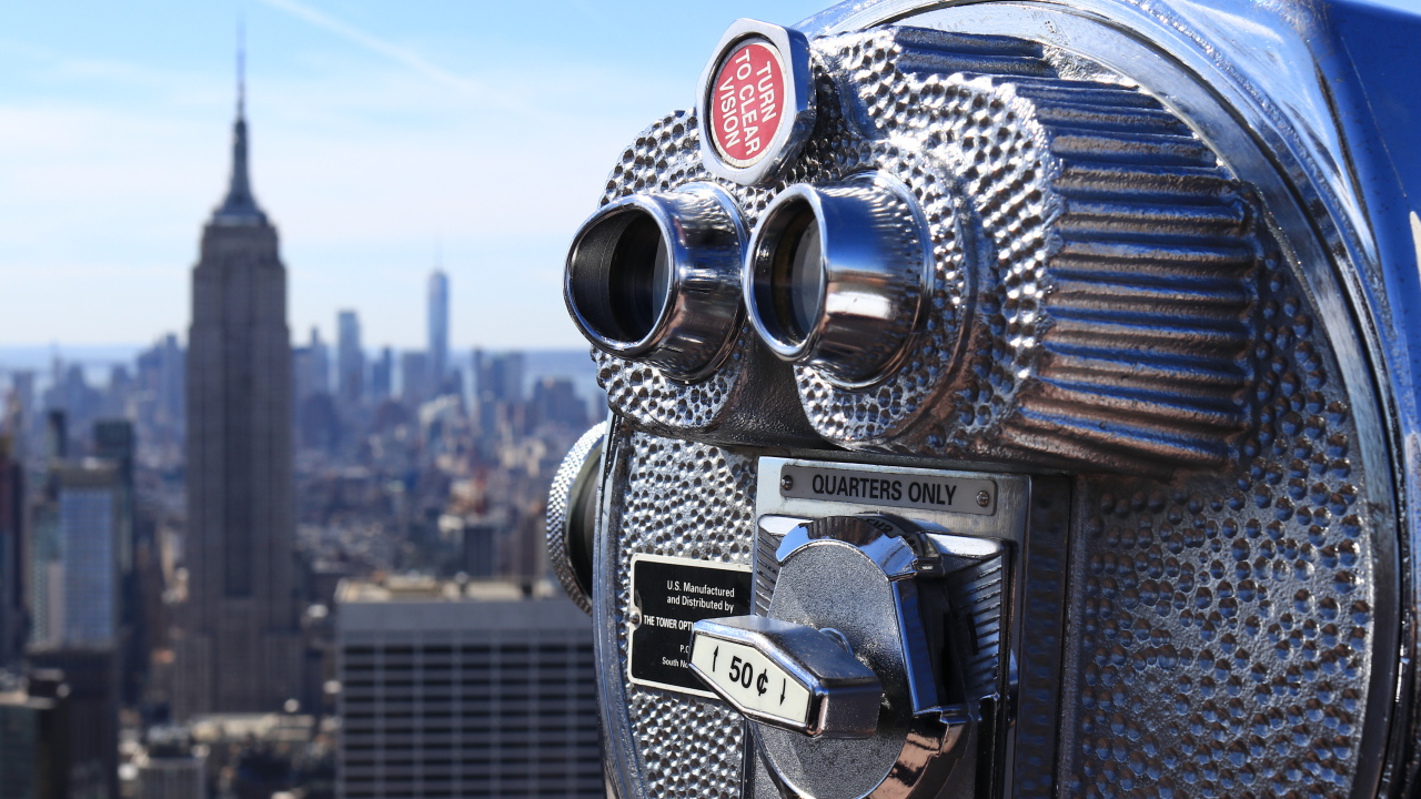 Бинокль для просмотра достопримечательностей 