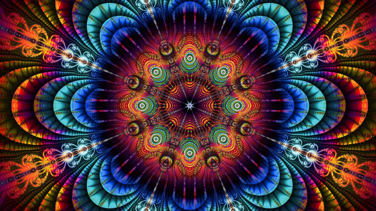 Красивый абстрактный красочный рисунок 