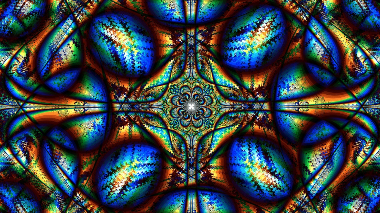 Красивый абстрактный  рисунок с калейдоскопа 