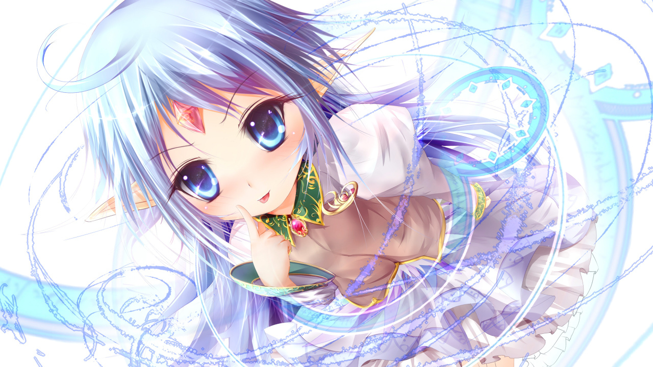 Голубоглазая красивая девушка аниме Rance