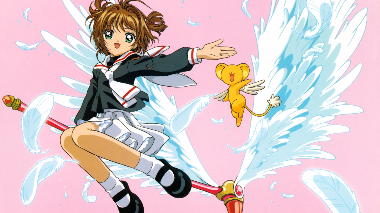 Девушка Sakura Kinomoto аниме  Сакура - Собирательница Карт