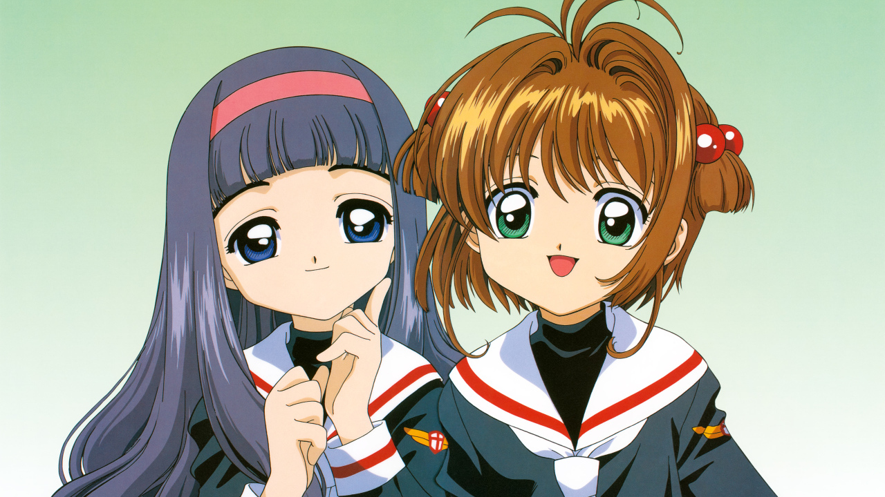 Две девушки из аниме Сакура - Собирательница Карт