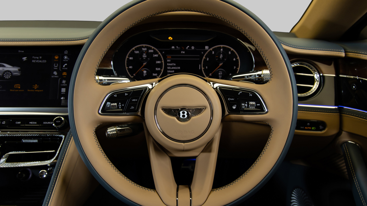 2021 Bentley Flying Spur V8 First Edition Leather Steering Wheel