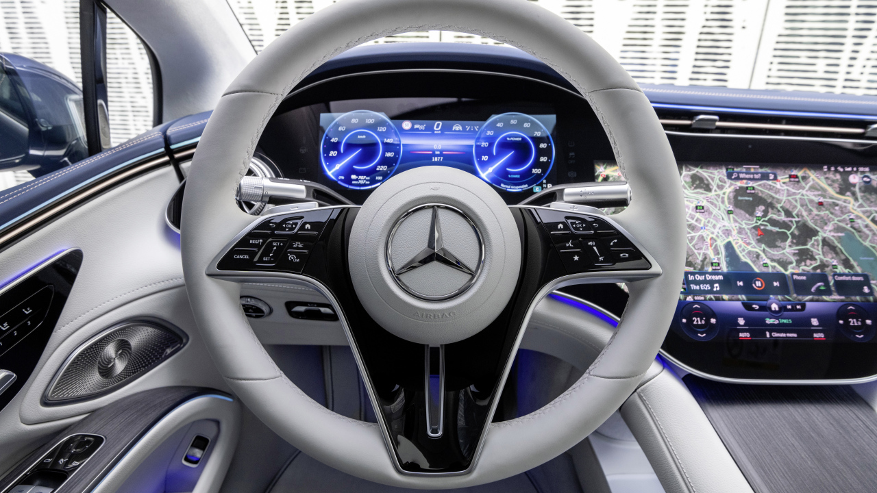 Руль автомобиля Mercedes-Benz EQS 450+ AMG Line 2021 года