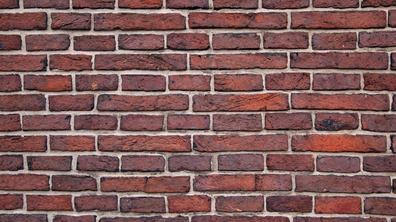 Коричневая кирпичная стена, фон 
