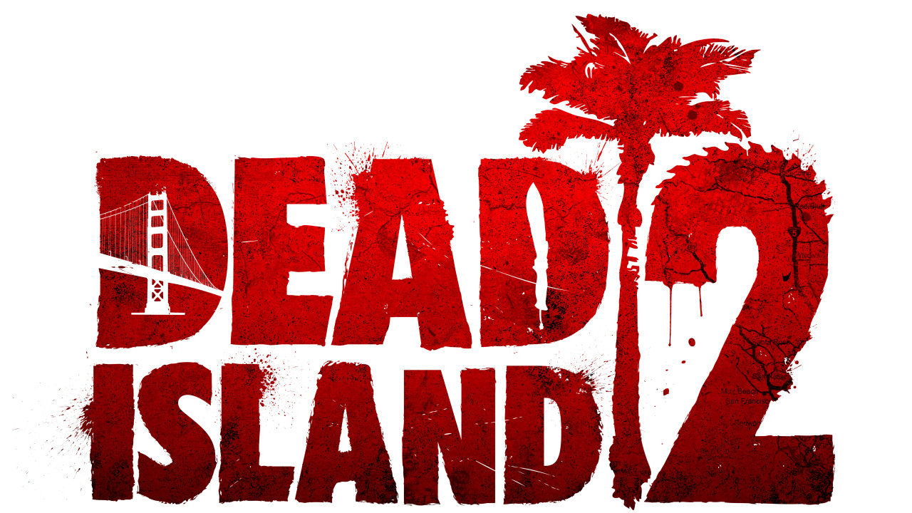 Постер компьютерной игры  Dead Island 2 на белом фоне