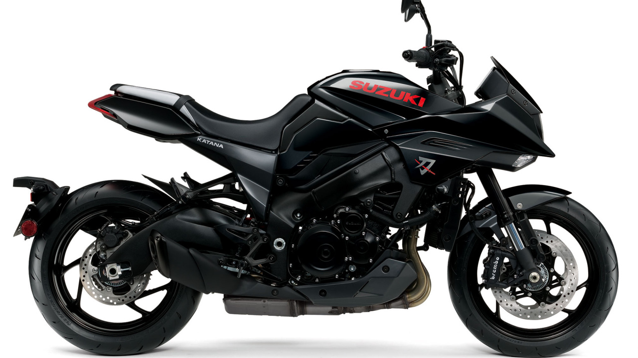 New motorcycle Suzuki Katana, 2021 on a white background