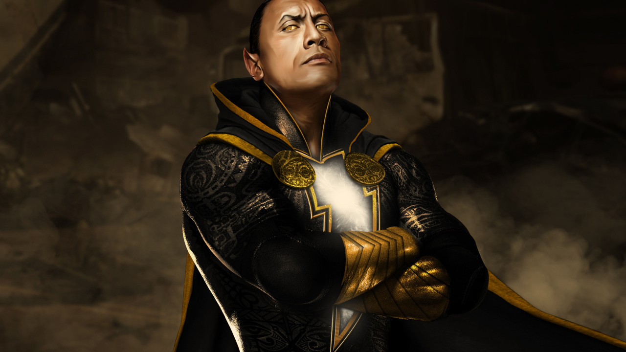 Актер Дуэйн Джонсон в фильме Чёрный Адам, 2022