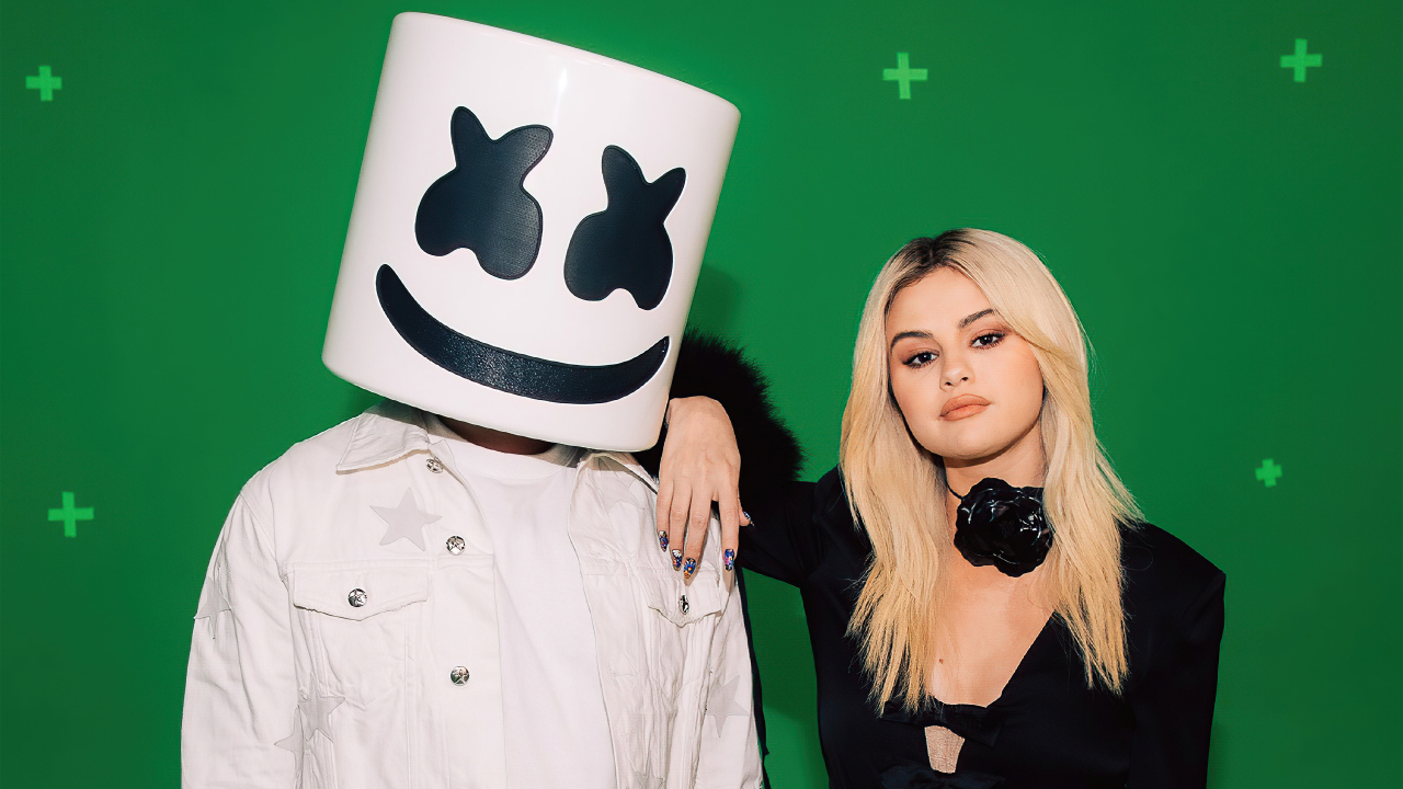 Певица Селена Гомес с диджеем Маршмеллоу