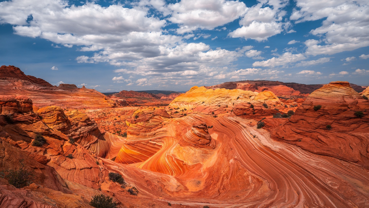 Красивый вид на каньон под красивым небом 
