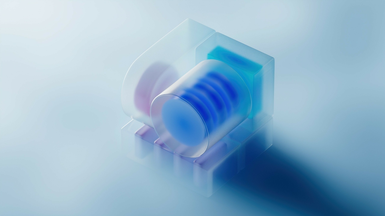 Фигуры на голубом фоне 3д графика