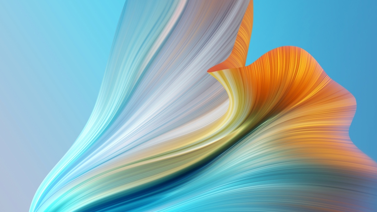 Градиентный рисунок на голубом фоне