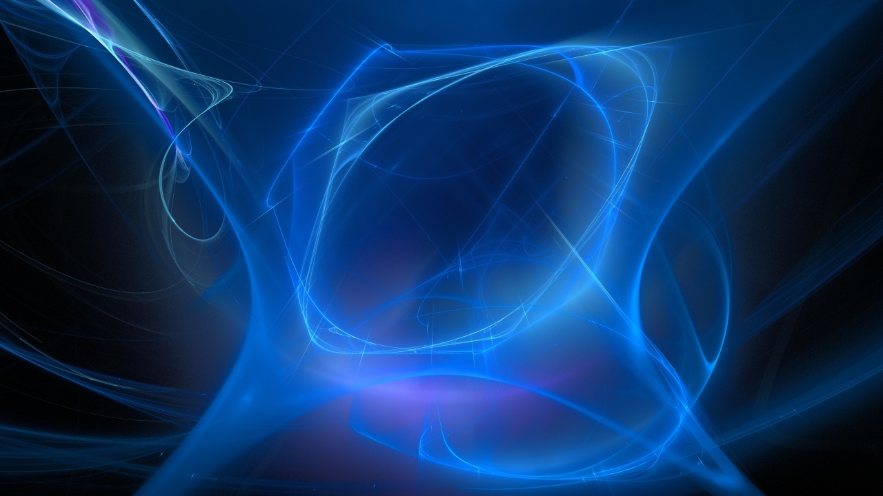 Неоновые синие линии на черном фоне