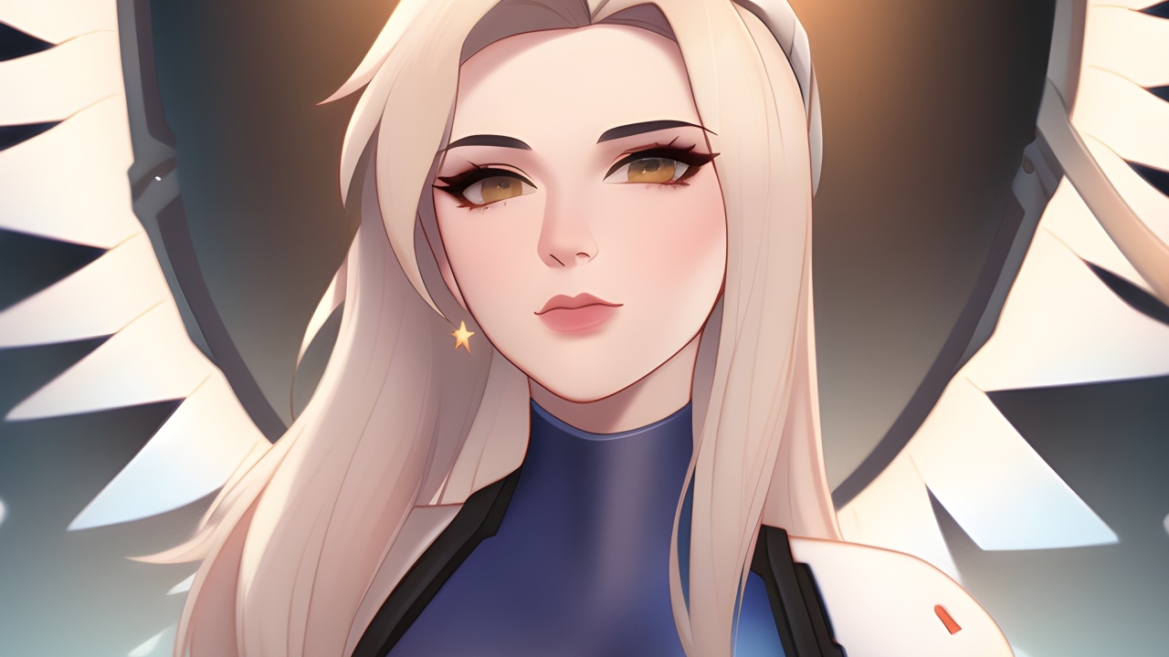 Девушка аниме с белыми волосами