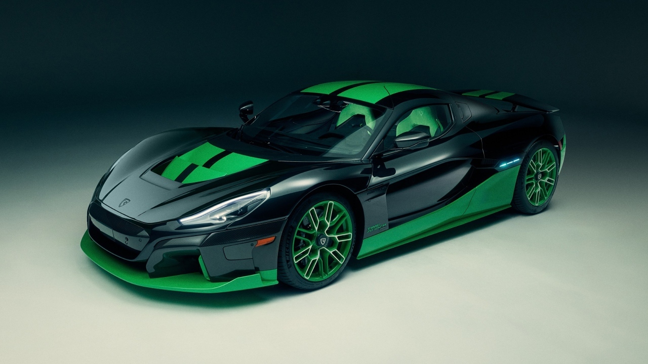 Быстрый автомобиль Rimac Nevera Time Attack 2023 года