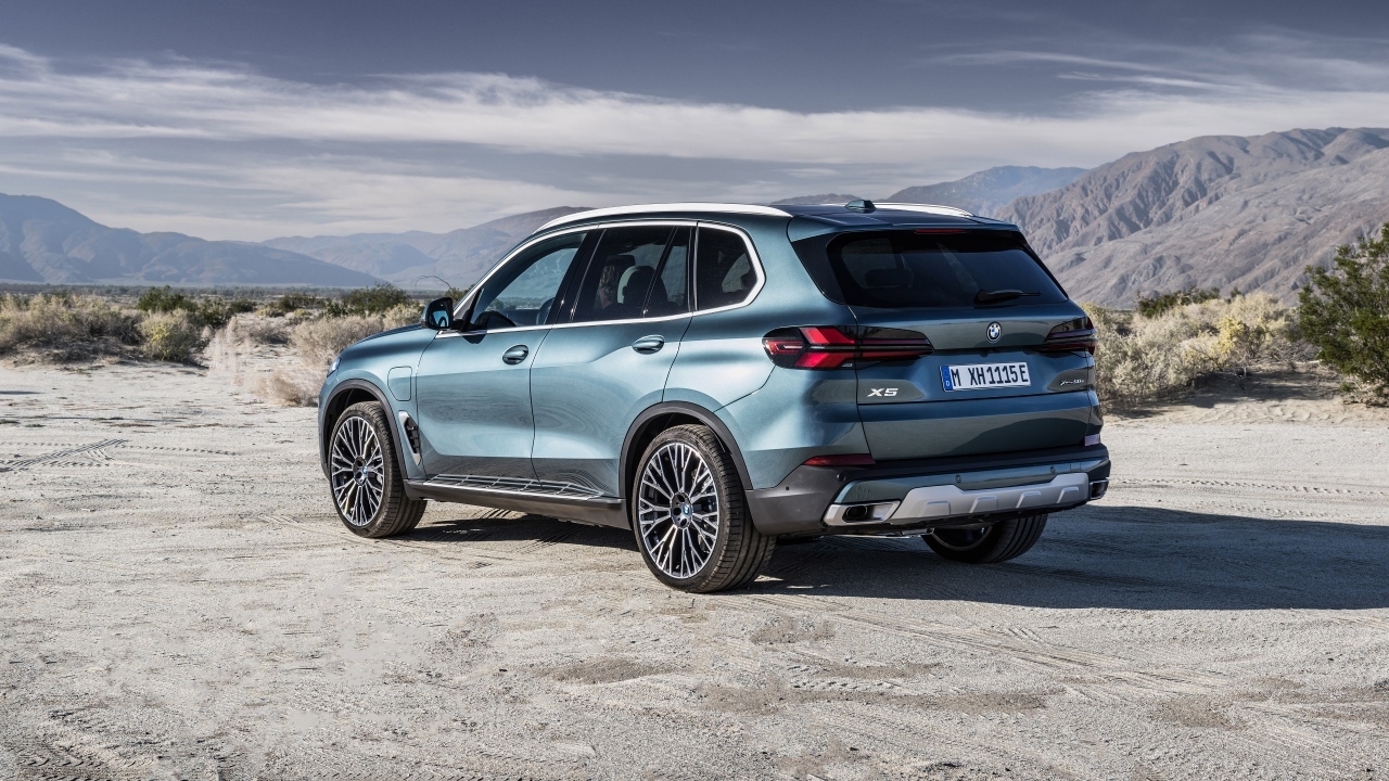 Кроссовер BMW X5 2023 вид сзади
