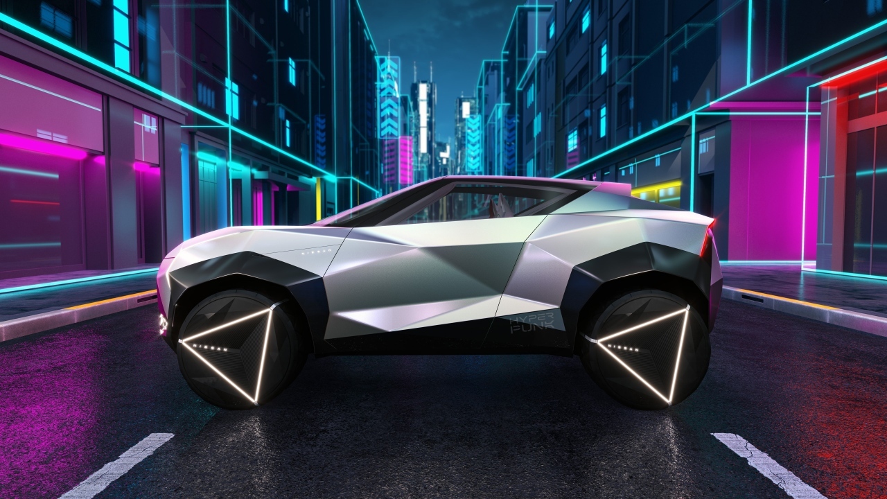 Автомобиль Nissan Hyper Punk вид сбоку