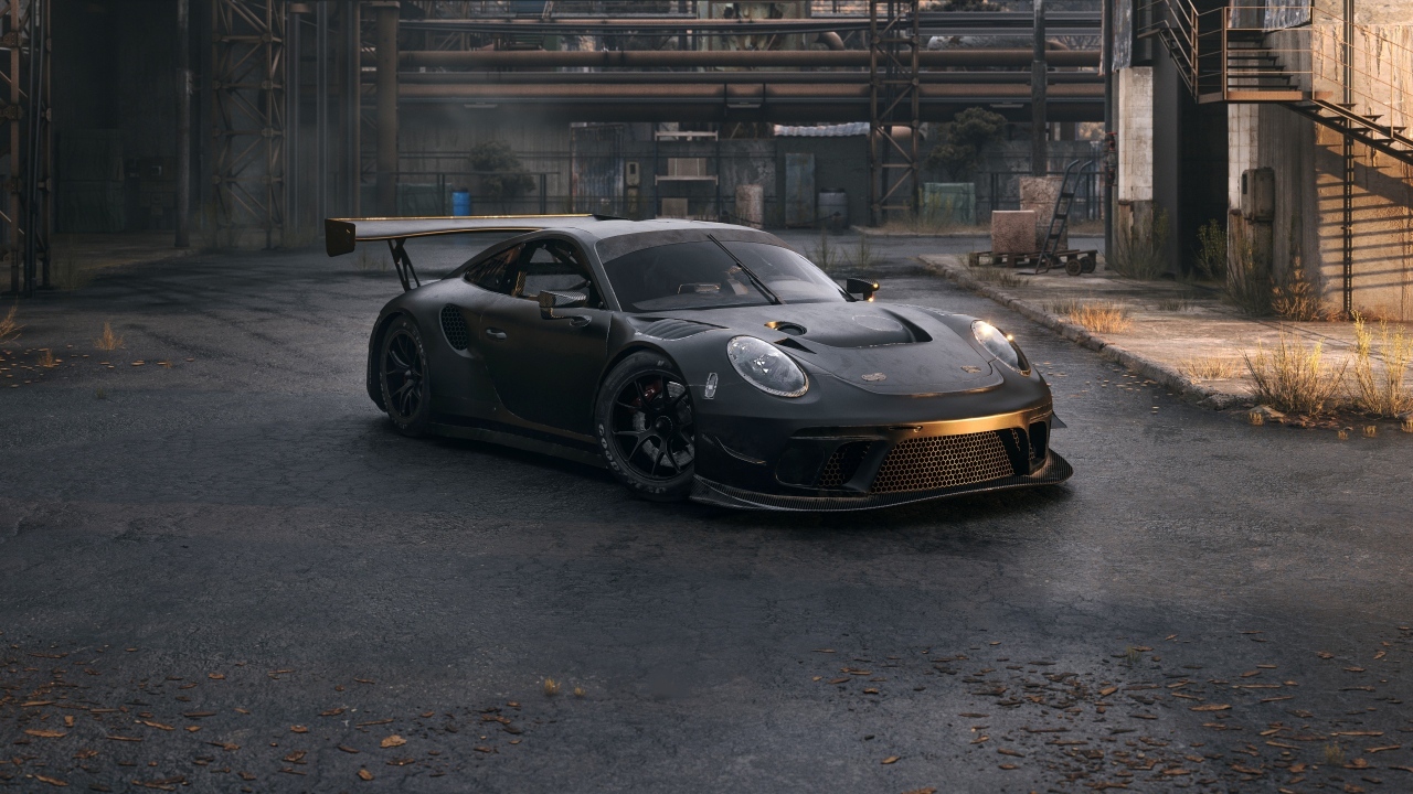 Быстрый автомобиль Porsche 911 GT3