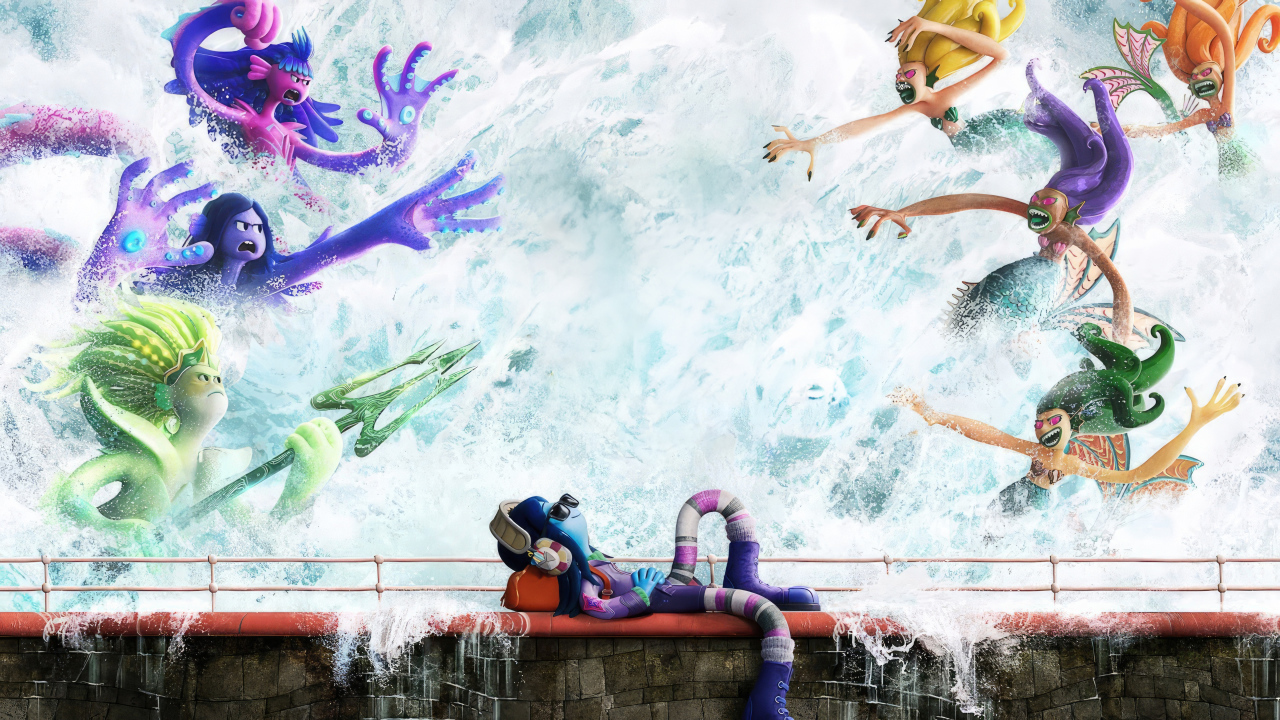 Красивый постер мультфильма Руби Гильман: Приключения кракена-подростка