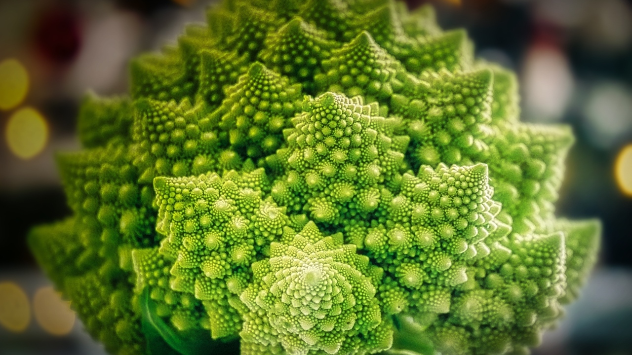 Красивая цветная капуста романеско