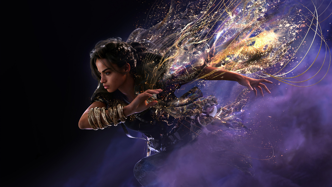 Красивая девушка персонаж компьютерной игры Forspoken