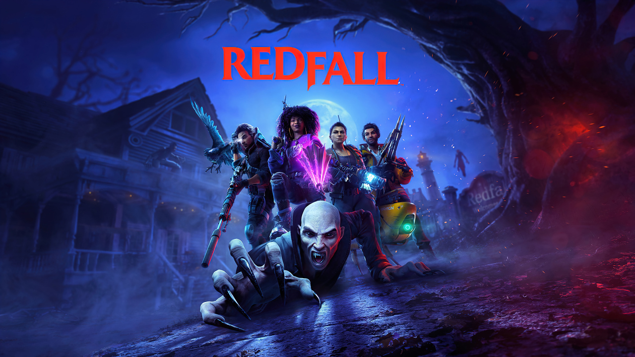 Постер с монстрами компьютерная игра Redfall, 2023