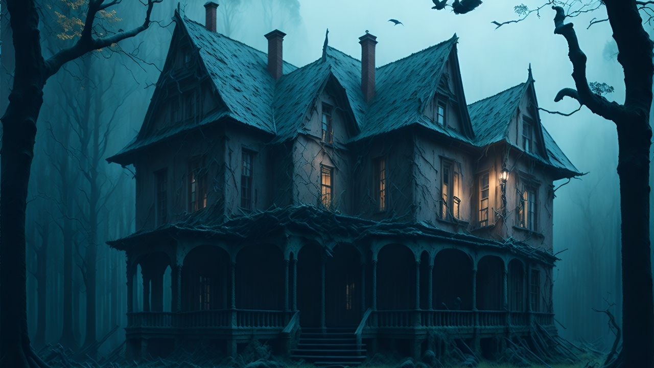 Старый дом в зловещем лесу