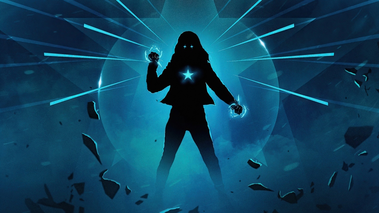 Супергерой Америка Чавес  на фоне луны