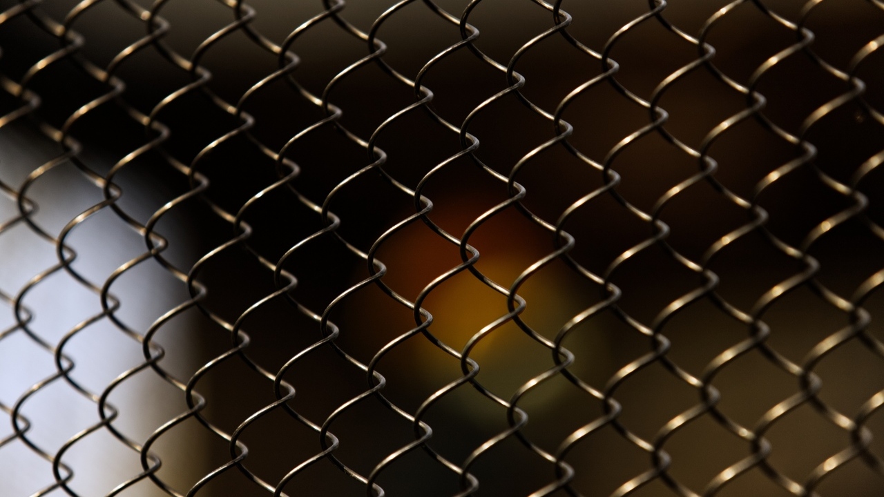 Железная сетка крупным планом