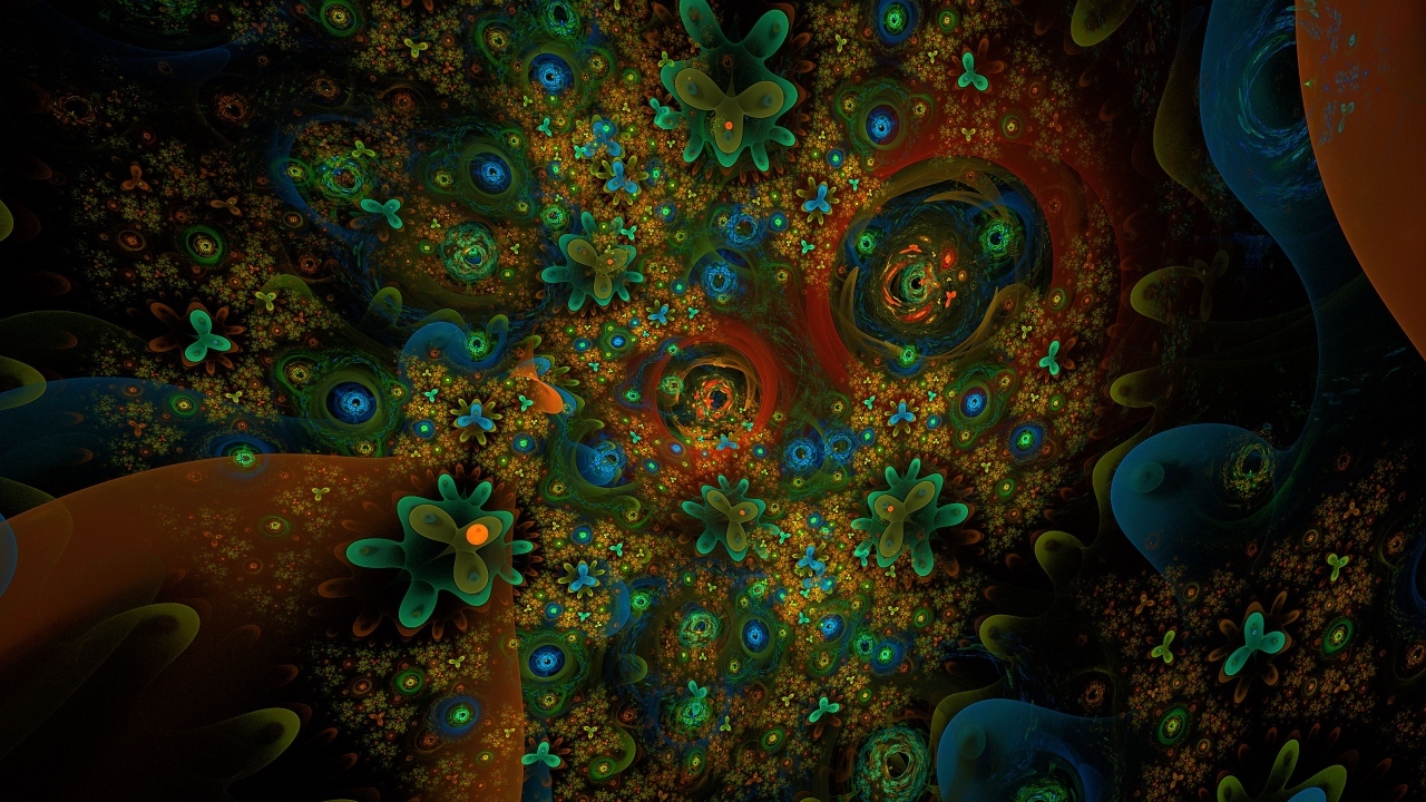 Зеленые абстрактные листья на фоне