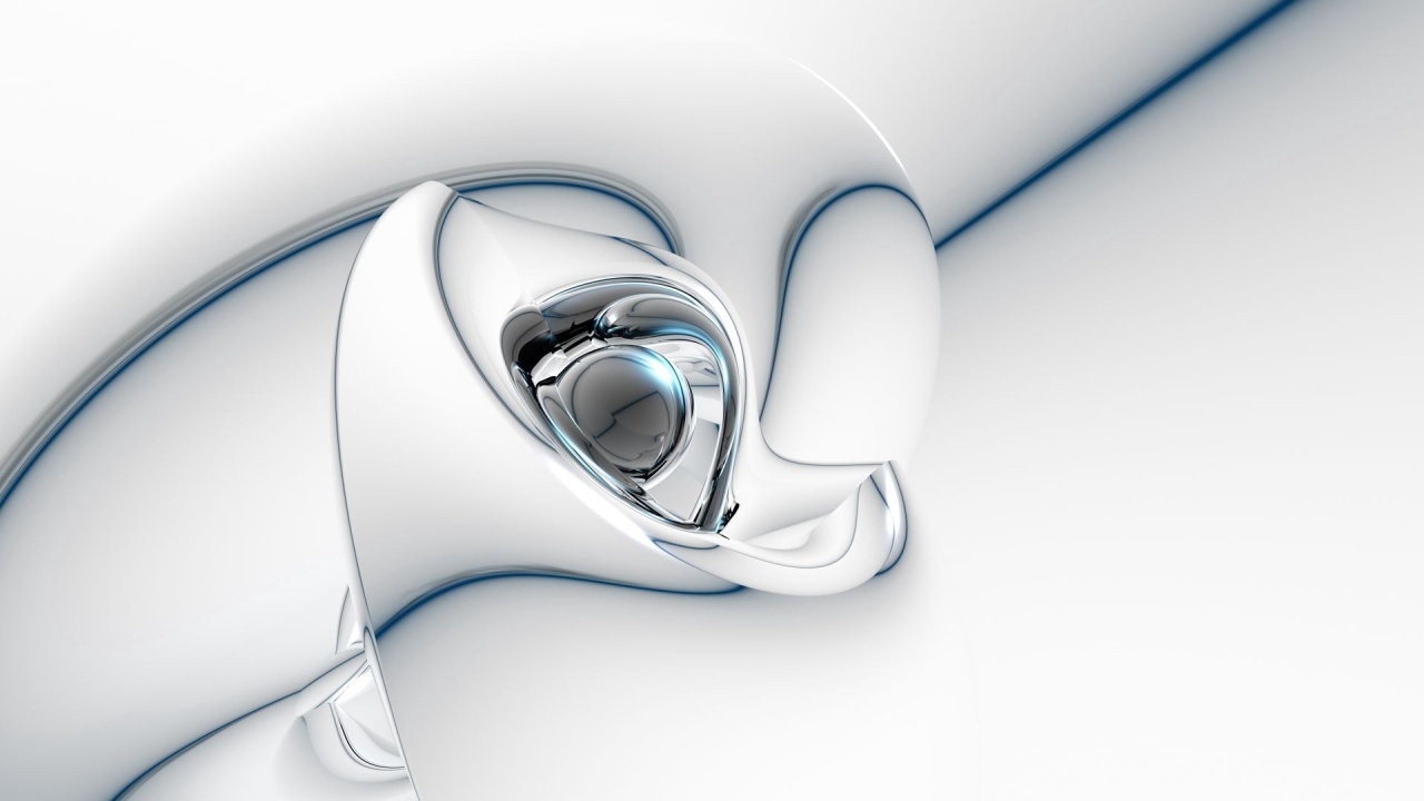 Металлический узор с шаром на сером фоне