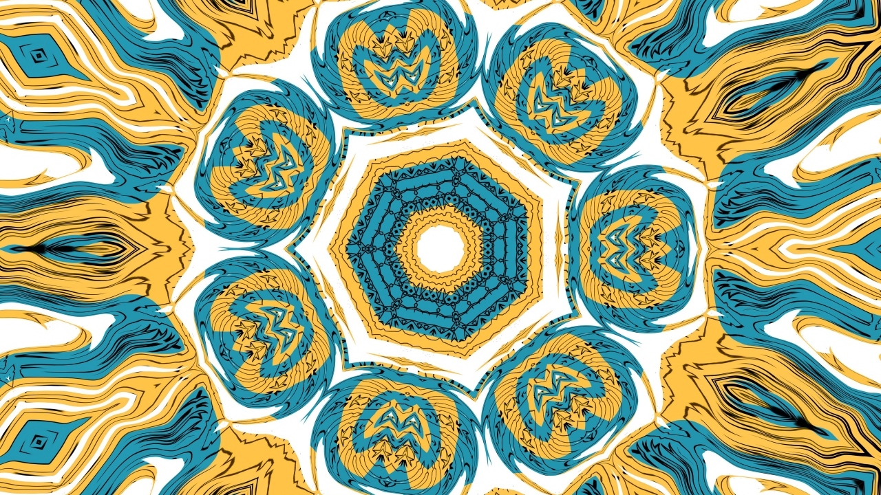 Желто-голубой абстрактный узор 