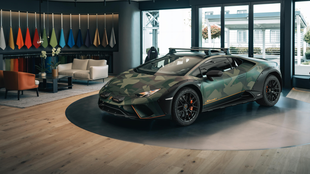 Быстрый автомобиль Lamborghini Huracán Sterrato All-Terrain Ad Personam 2024 года