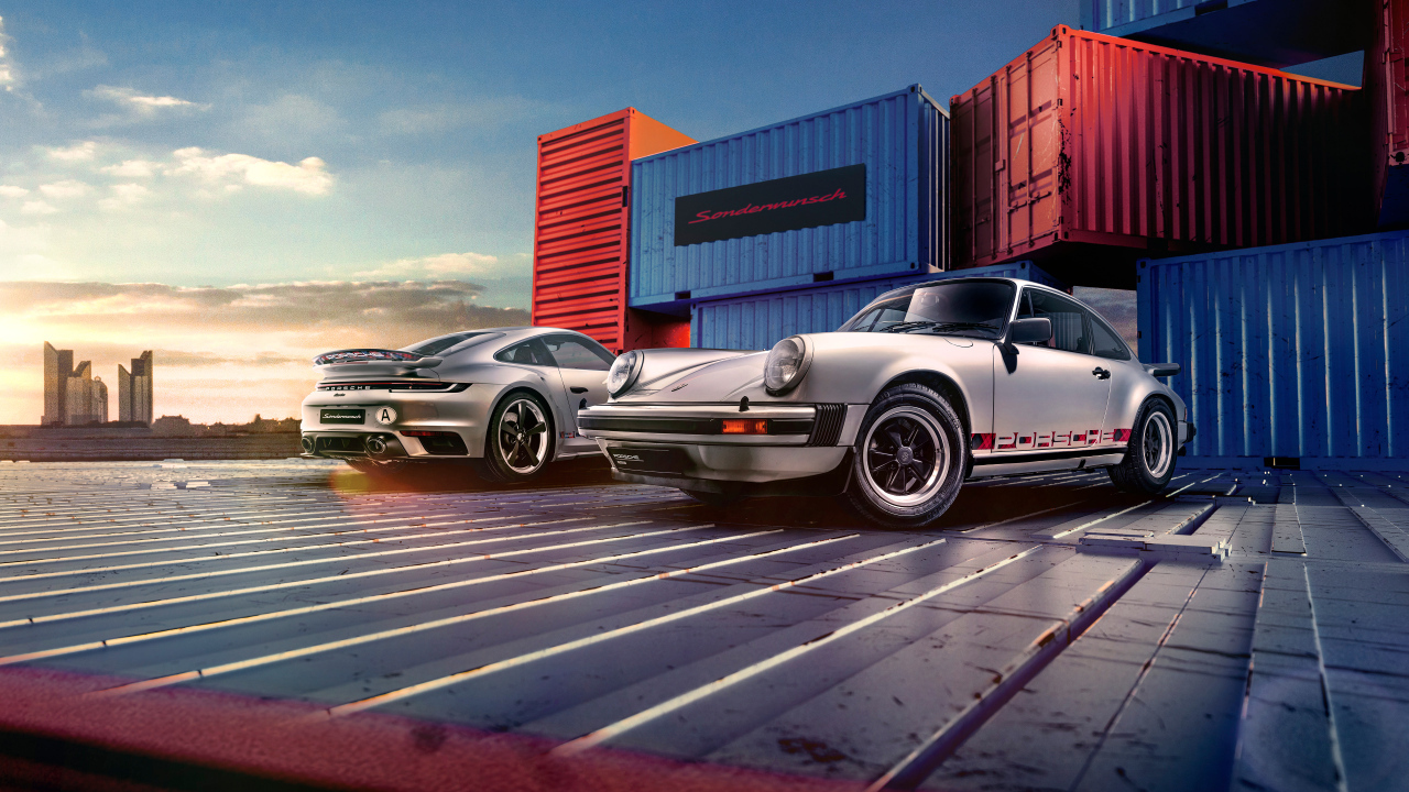 Ретро автомобиль Porsche 911, 1964 года