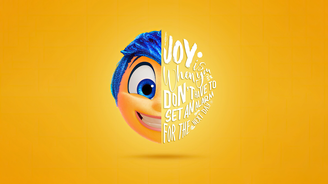 Постер мультфильма Головоломка 2 на желтом фоне