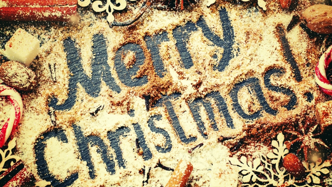 Сладкая открытка на Рождество