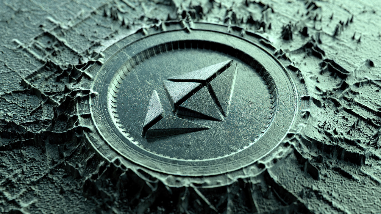 Логотип ethereum крупным планом