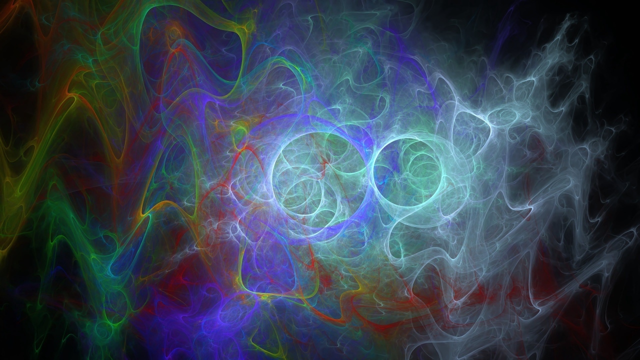 Размытый абстрактный узор с разноцветными линиями