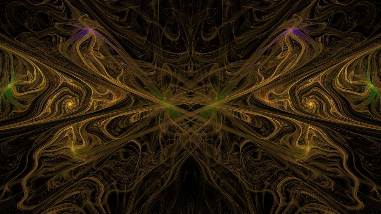 Хаотичные абстрактные разводы на черном фоне