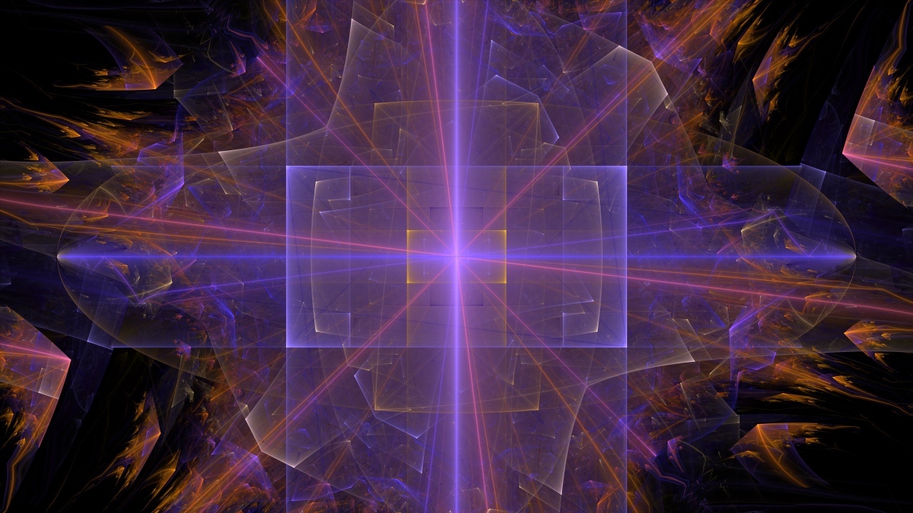 Неоновые прямоугольники на черном абстрактном фоне