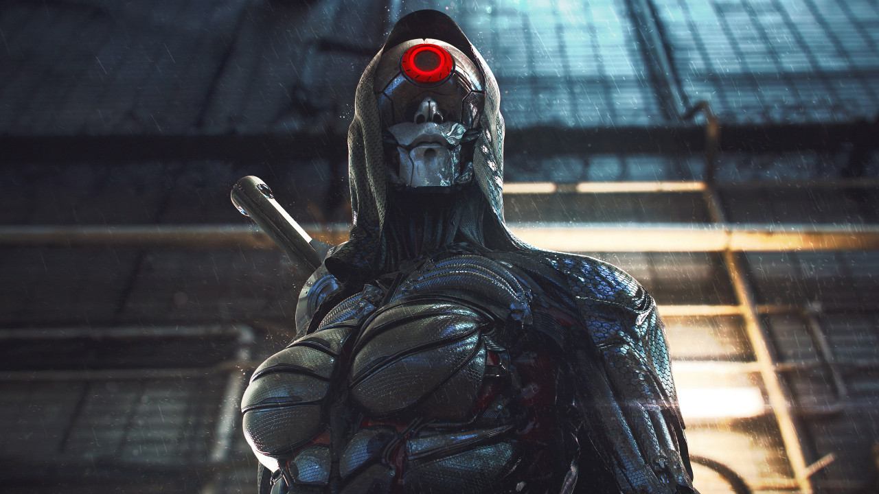 Солдат android в костюме