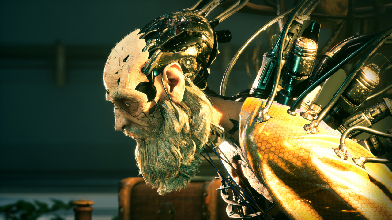 Мужчина робот из компьютерной игры Stellar Blade, 2024