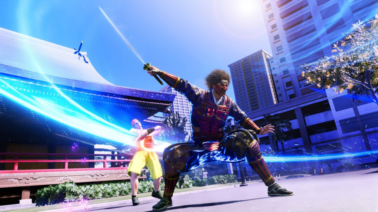 Воин с мечом из компьютерной игры Like a Dragon: Infinite Wealth