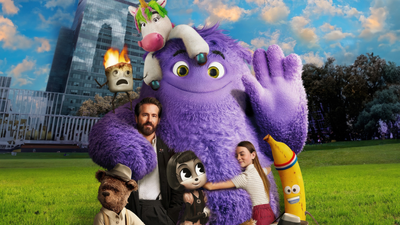 Красивый постер нового фильма Воображаемые друзья (IF), 2024