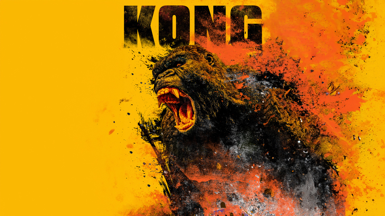 Яркий постер фильма Годзилла и Конг: Новая империя, 2024