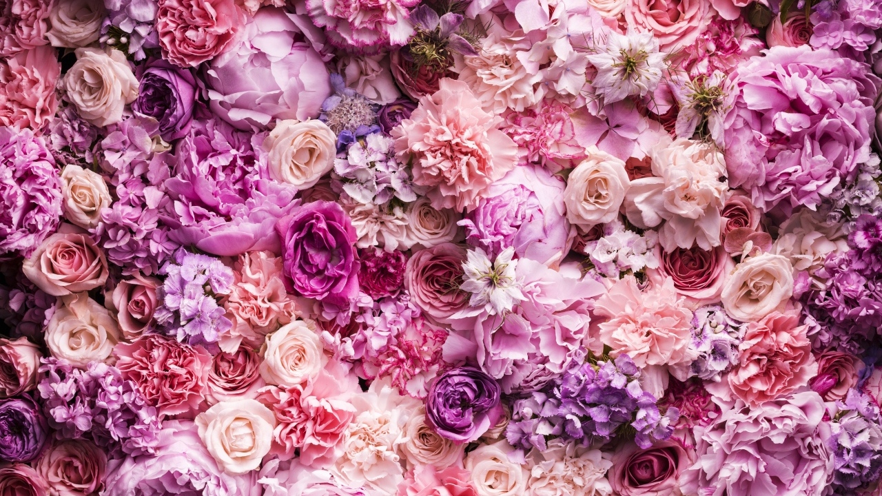 Красивый цветочный розовый фон