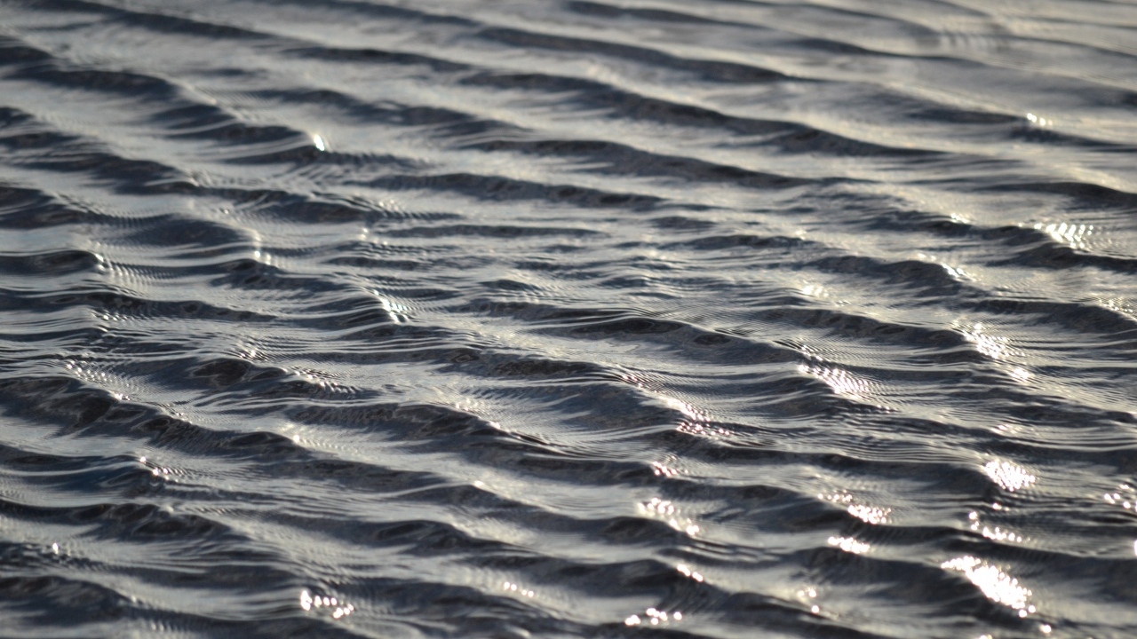 Спокойные волны на речной воде