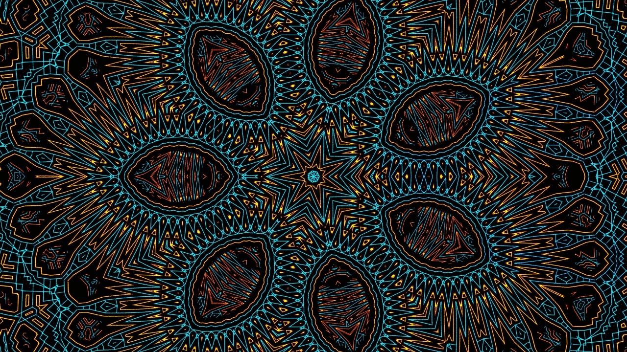 Фрактальная звезда с интересным узором