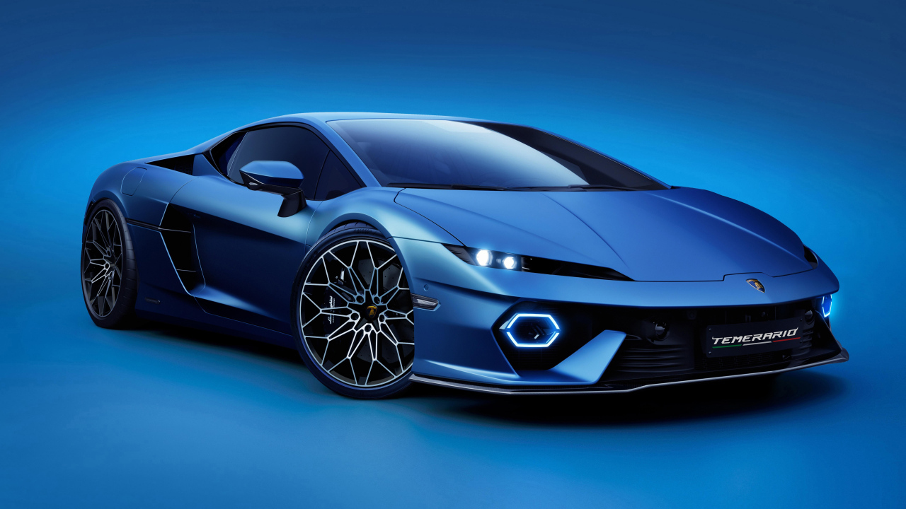 Быстрый спортивный автомобиль  Lamborghini Temerario 2024  года